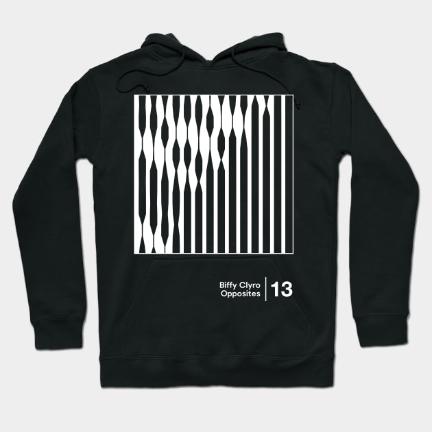 Opposites / Minimalist Graphic Artwork Hoodie by saudade